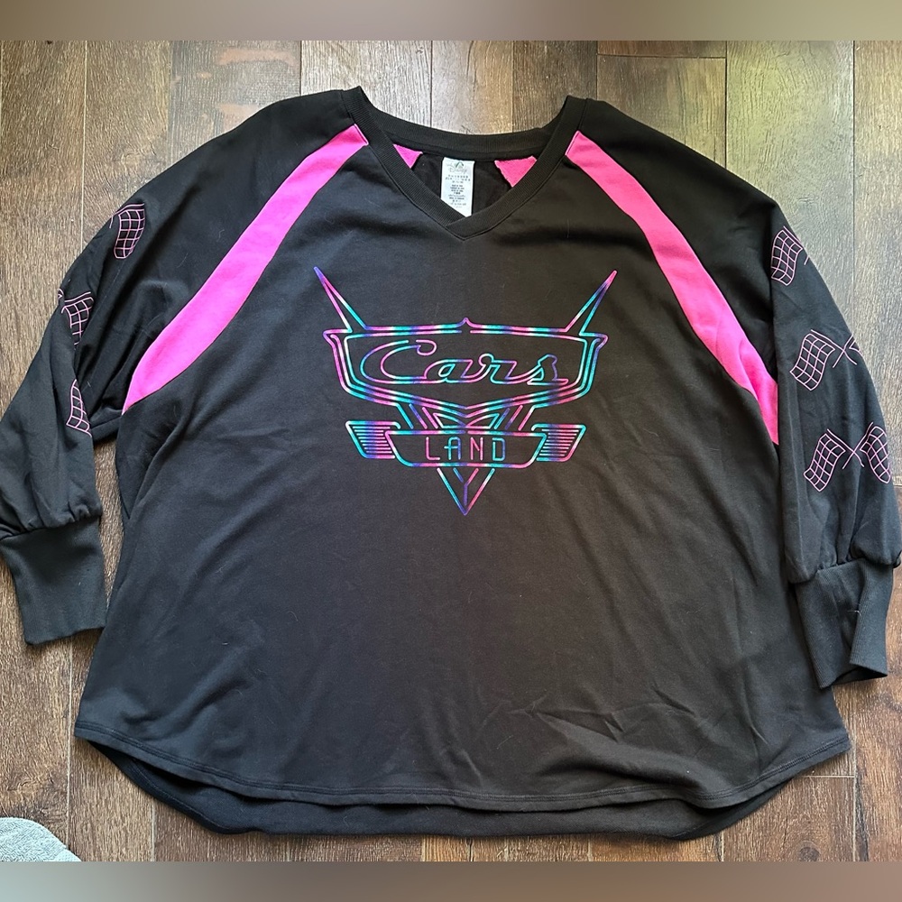 Disney Pixar Cars Land V-neck Long Sleeve Jersey